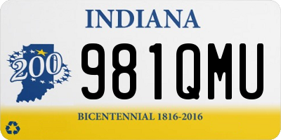 IN license plate 981QMU