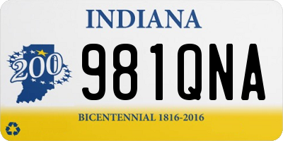 IN license plate 981QNA