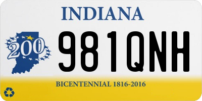 IN license plate 981QNH