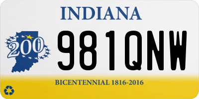 IN license plate 981QNW