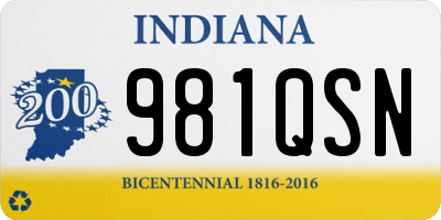 IN license plate 981QSN