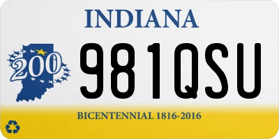 IN license plate 981QSU