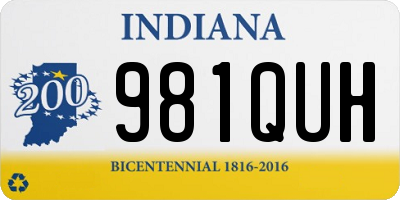 IN license plate 981QUH