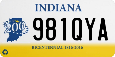 IN license plate 981QYA