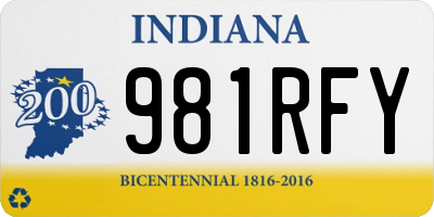 IN license plate 981RFY