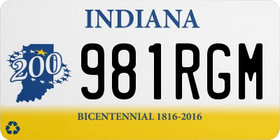 IN license plate 981RGM