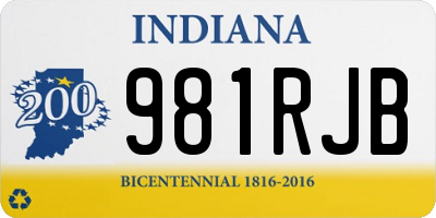 IN license plate 981RJB