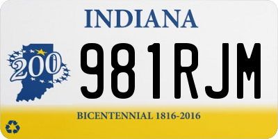 IN license plate 981RJM