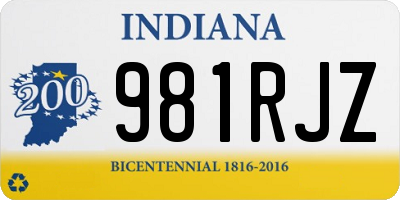 IN license plate 981RJZ