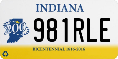 IN license plate 981RLE