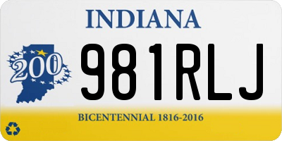 IN license plate 981RLJ