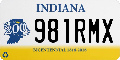 IN license plate 981RMX