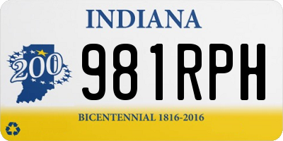 IN license plate 981RPH
