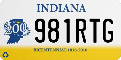 IN license plate 981RTG