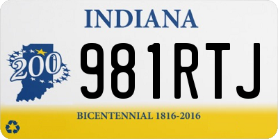 IN license plate 981RTJ