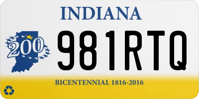 IN license plate 981RTQ