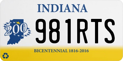 IN license plate 981RTS