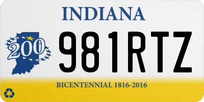 IN license plate 981RTZ