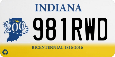 IN license plate 981RWD
