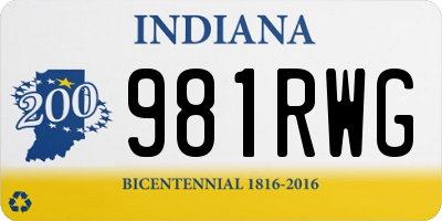 IN license plate 981RWG
