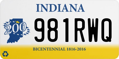 IN license plate 981RWQ