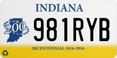 IN license plate 981RYB