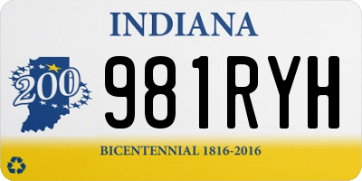 IN license plate 981RYH