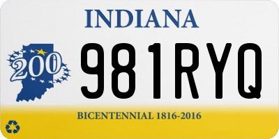 IN license plate 981RYQ