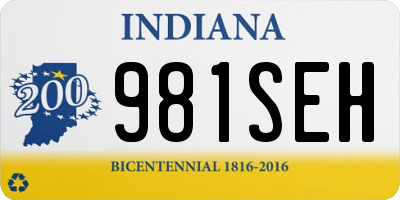 IN license plate 981SEH
