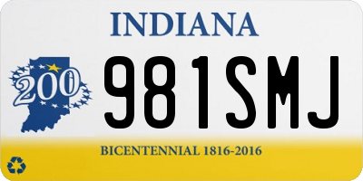 IN license plate 981SMJ