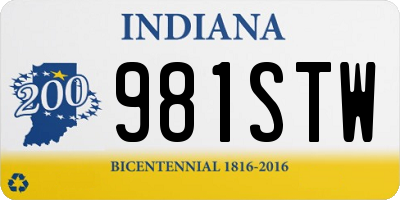 IN license plate 981STW