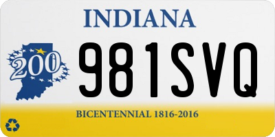 IN license plate 981SVQ