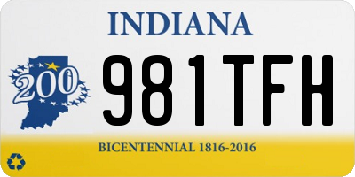 IN license plate 981TFH