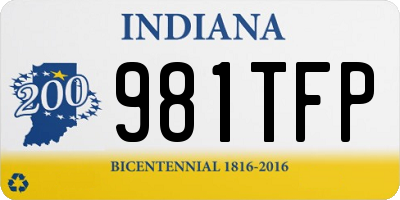 IN license plate 981TFP