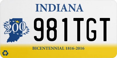 IN license plate 981TGT