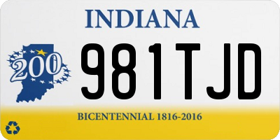 IN license plate 981TJD