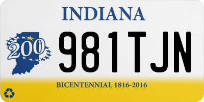 IN license plate 981TJN