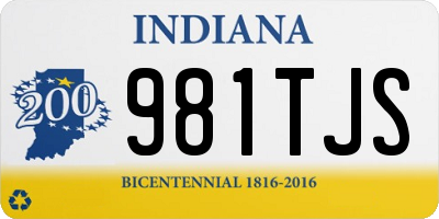 IN license plate 981TJS