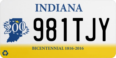 IN license plate 981TJY