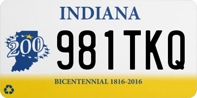IN license plate 981TKQ