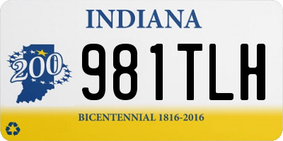 IN license plate 981TLH