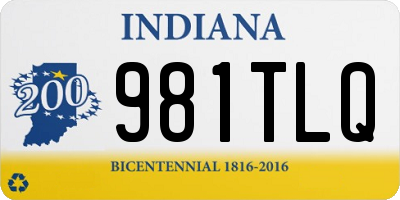 IN license plate 981TLQ