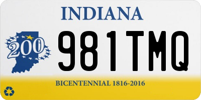 IN license plate 981TMQ