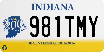IN license plate 981TMY