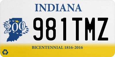 IN license plate 981TMZ