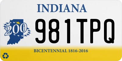 IN license plate 981TPQ