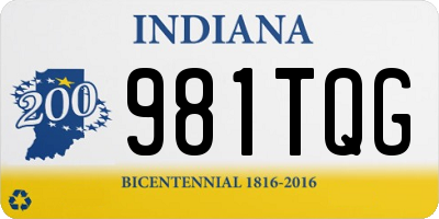 IN license plate 981TQG