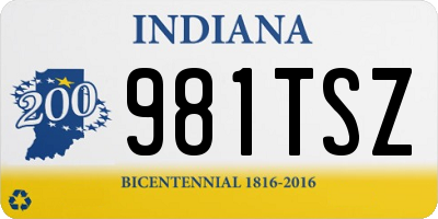 IN license plate 981TSZ