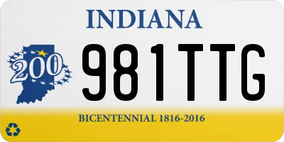 IN license plate 981TTG