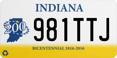 IN license plate 981TTJ